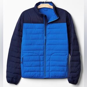 GAP ColdControl Lite Stretch Colorblock Packable Puffer Jacket